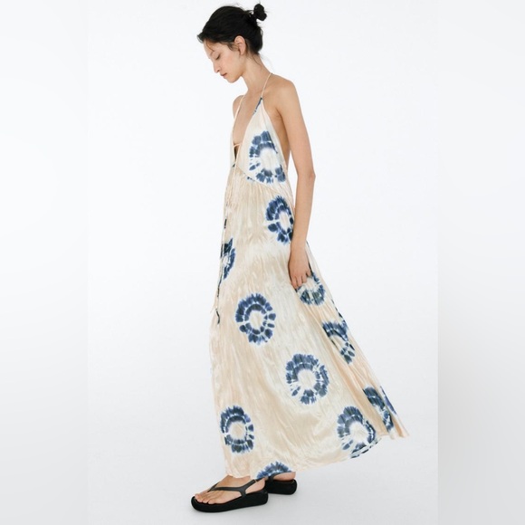 Zara dress maxi oversize fit boho blogger prints casual summer vacation wedding - Picture 15 of 15
